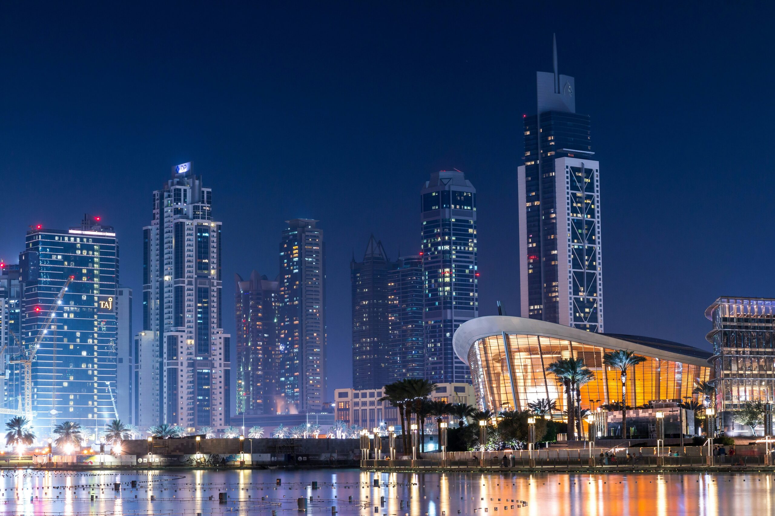 A comparison chart showcasing the affordability of Dubai real estate versus global markets with images of iconic properties