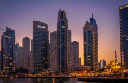 A view of luxury properties in prime Dubai locations, showcasing high-end real estate and exclusive investments