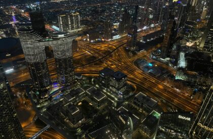 Luxury Penthouses in Dubai – Are They a Smart Investment? A panoramic view of a luxury penthouse in Dubai with high-end finishes and stunning city views