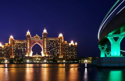 The Best Areas to Invest in Dubai Real Estate – 2025 A map of Dubai with highlighted areas showcasing the best real estate investment opportunities for 2025