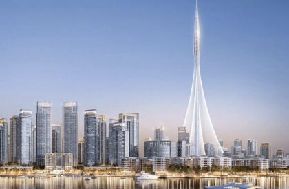 Dubai Creek Tower and skyline, illustrating the discussion of off-plan property investment risks in Dubai