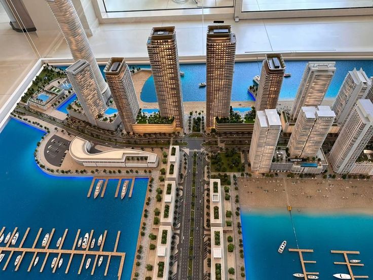 Dubai's 2040 Master Plan with future urban developments and real estate growth projections
