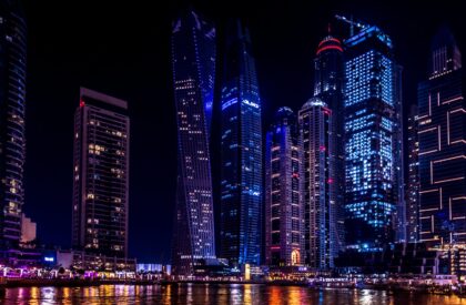 A luxurious short-term rental property in Dubai, showcasing modern amenities and high-end design for tourists and business travelers.
